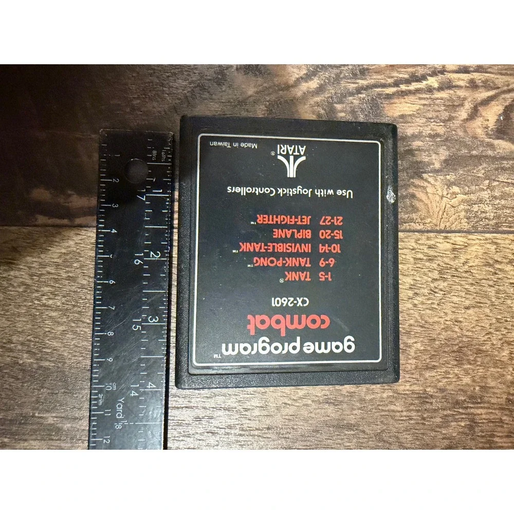 Atari‎ 2600 Combat Game Program Cartridge CX-2601 Vintage Video Game Black Label